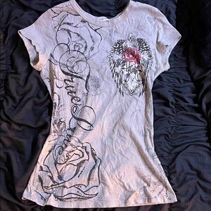 Edgy Graphic Print Women's Tee